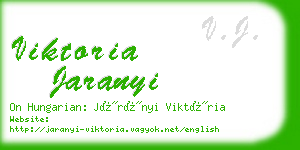 viktoria jaranyi business card